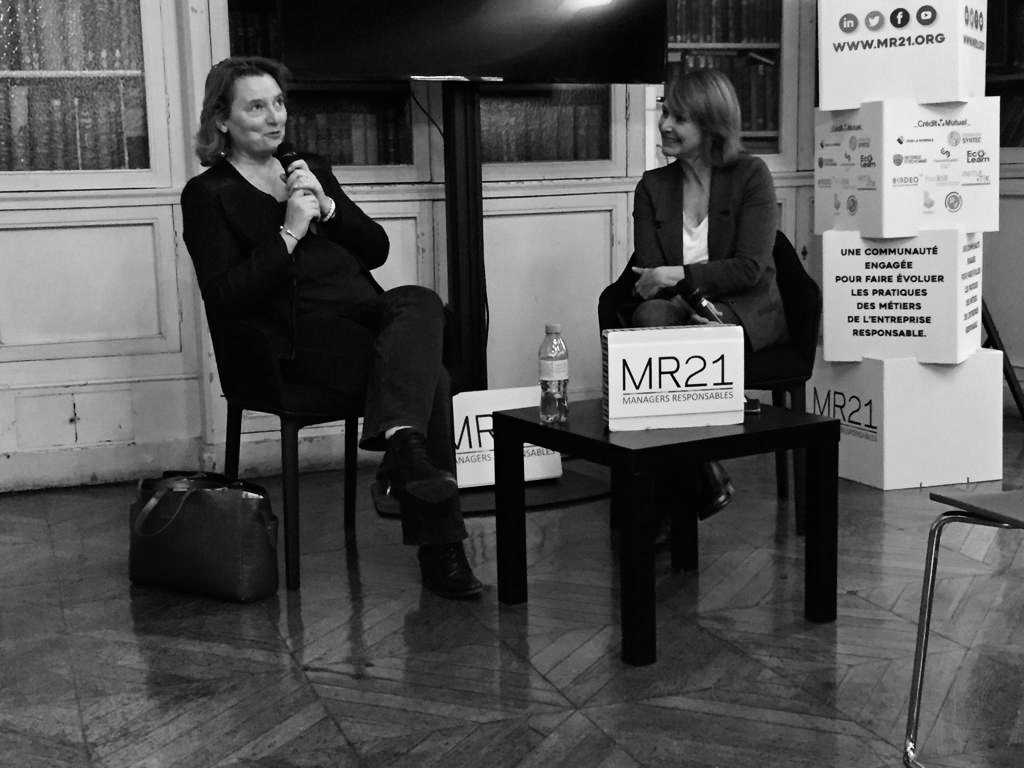 Dialogue with Sylvie MATELLY, Deputy Director of IRIS and Marine CHAMPON, Founder & President of INITIATIK and Co-Founder of MR21 at the Hotel de l'Industrie (Paris) on Thursday, March 10th, 2022.